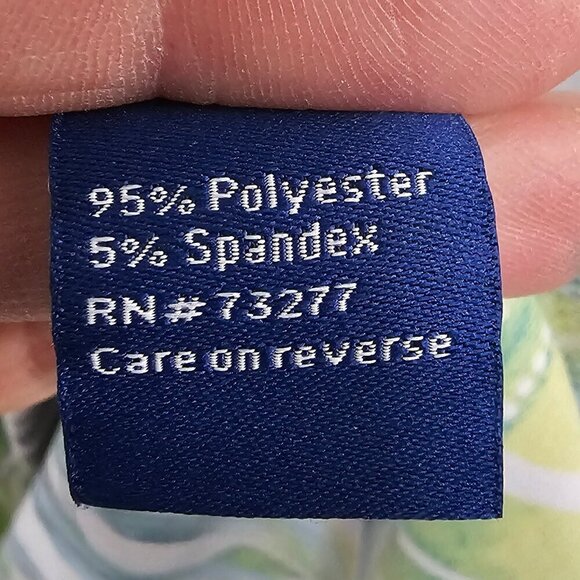 Apt. 9 Dress Green Blue Tropical Sleeveless Mini Beach Island Vacation M - Picture 10 of 12